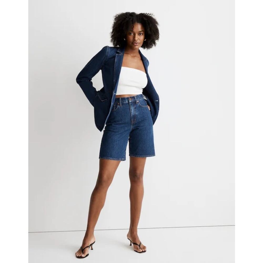 Madewell Denim Blazer in Deardorff Wash Blue - Size: Small